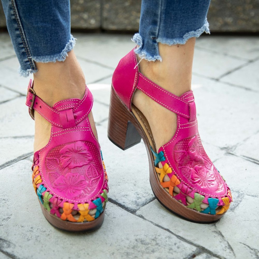 Handmade Ethnic Mexican shoes - Picture 5 of 10